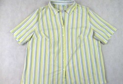 ULLA POPKEN (3XL / 4XL) ELEGÁNS CSÍKOS RUGALMAS RÖVID UJJÚ NŐI ING