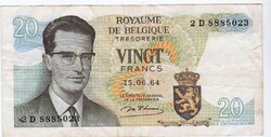 Belgium 20 frank 1964 G