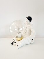 Olasz vintage harlequin/Pierrot lámpa