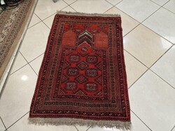 Afgán kondozi 80x120 nomád kézi gyapjú perzsa szőnyeg falikép BFZ830