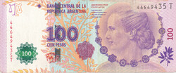 Argentína - 100 Pesos 2015. VF