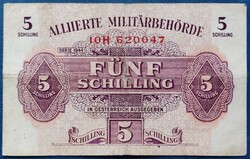 Ausztria 5 Schilling 1944, F+.