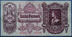 Csillagos 100 Pengő 1930, VF+.