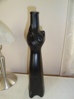 Vintage HAPPY CAT /boldog macska/ italos üveg