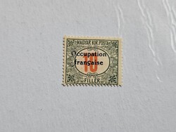1919-es 10 Fillér portó Arad francia megszállás BODOR garanciával **
