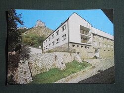 Képeslap,Sümeg,Vár,Turista szálló látkép részlet, 1980-