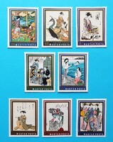 (Z) 1971. Japán fametszetek sor** - (Kat.: 350.-)