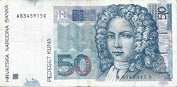 50 kuna 2002 Horvátország