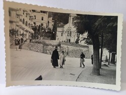 Régi fotó Románia - Herkulesfürdő utcakép  kb. 1950-es évek eleje