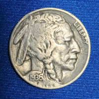 1936. Buffalo/indián fej nickel 5 cent USA (2020)