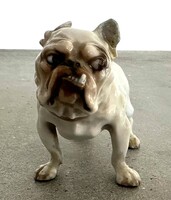 Angol Bulldog porcelán figura Bing and Grondahl B & G Dánia