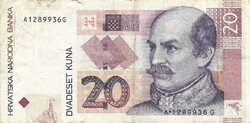 20 kuna 2001 Horvátország 1.