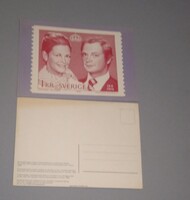 IKR Sverige 1976 mint condition post card of wedding