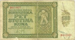 500 kuna 1941 Horvátország