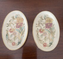 Zsolnay Porcelán gyűrűtartó ovális tálkák 2 db