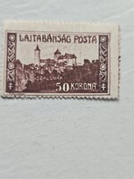 1921-es Lajtabánság 50 korona Erős elfogazás BODOR garanciával **