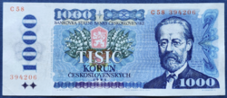 Csehszlovákia 1000 Korun / Korona 1985, VF+.