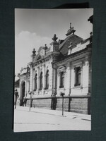 Képeslap,Szerencs,Rákóczi út,Városháza látkép részlet, 1960-