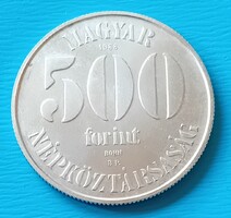 500 Forint 1988 , Labdarúgó Európabajnokság BU.  a UNC