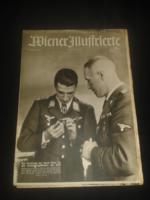 1944. Wiener Illustrierte újság ( der ehrenring der stadt Wien für den besten jagdflieger der welt )