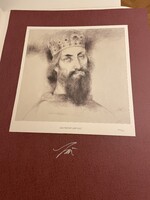 Szász Endre Királyok nyomat (12db) számozott litográfia