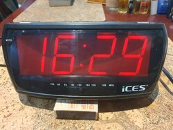 Nagykijelzős szabályozható rádiós ébresztőóra ices ICR230