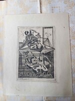 Hincz Gyula: Tengeralatti hegedű 1929.  Rézkarc.