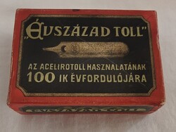 "Évszázad toll" Antik papírdoboz.