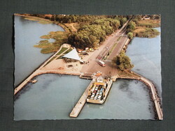 Képeslap,Szántód,Rév,hajóállomás,kikötő látkép,részlet, 1974-