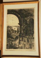 Élesdy István (1912 – 1987) : Halászbástya részlete