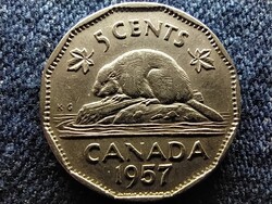 Kanada II. Erzsébet 5 Cent 1957