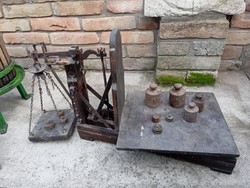 Faragó Sándor mérleg készítő és lakatos által készült mérleg