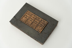 Mid Century Réz és Bronz Ékszertartó Doboz / Retró / Régi Iparművész