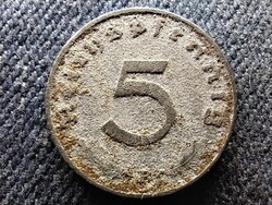 Németország Horogkeresztes 5 birodalmi pfennig 1940 B ritka
