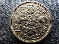 Anglia II. Erzsébet (1952-) 6 Penny 1964