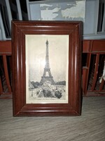 Henry Berengier rézkarc, Párizs, Eiffel torony, méret jelezve