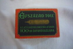 "Évszázad toll" Antik papírdoboz.