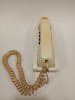 Beige, push-button telephone