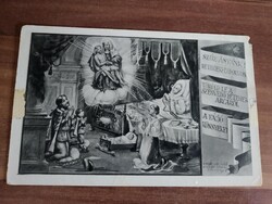 Vallásos képeslap, Szent Ferenc rend kiadása Karinger fotó, postatiszta