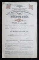 Pesti Magyar Kereskedelmi Bank záloglevél 10000 korona 1907