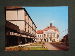 Képeslap,Szigetvár,Oroszlán étterem,hotel látkép,részlet, 1974-