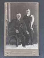 Antik kemény táblás kabinetfotó Bérmálási emlék Borsy, Rákospalota 1914
