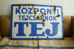Régi zománctábla reklám reklámtábla fém tábla