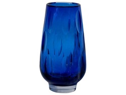 WMF üvegváza - Erich Jachmann design - kobaltkék üveg - vintage ritkaság