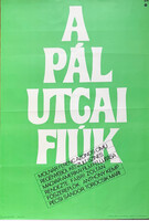 PÁL UTCAI FIÚK !!! E R E D E T I !!! 1978 !!!  Mozi Film Plakát Poszter VG