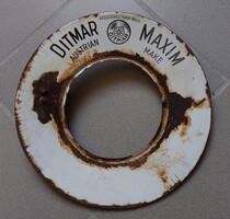 Régi reklám DITMAR mennyezeti lámpa zománc búra