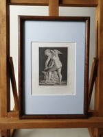 ÁMOR - ANTIK METSZET - JOSEPH HEINTZ után FRIEDRICH JOHN ( 1769-1843 )