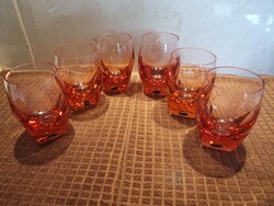 MOSER whiskey-s/vizes pohárkészlet, 6 db