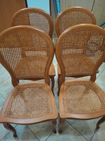 Thonet jellegű nádazott szék 4 db