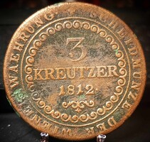 Ausztria 3 Krajcár, 1812 Verdejel ''B'' - Körmöcbánya C08A1